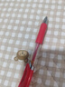 浩立兴按动中性笔水笔学生专用考试黑色笔水性签字笔芯0.5mm按压式k35子弹头圆珠墨蓝黑红笔老师办公笔 K35 红色【3支笔+10支笔芯】 书写粗细0.5mm 实拍图