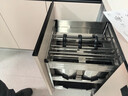 悍高（HIGOLD）304不锈钢调味篮调料拉篮厨房橱柜拉篮阻尼置物架 450柜3层-PDL 304调味篮 实拍图