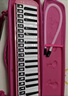 奇美37键教学推荐 帆布软包 口风琴安喆（粉色、配吹奏说明） 实拍图