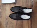 红蜻蜓真皮男鞋秋冬舒适商务休闲皮鞋高级正装德比鞋婚鞋WTA7376黑色41 实拍图