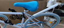 EG7死飞自行车实心胎平把公路赛车轻便单车24青少年初中学生成人男女 白蓝色26寸30刀 骑行无忧 实拍图