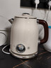 美的（Midea）艺术家电热水壶  烧水壶自动断电保温一体  1.6L大容量电热水壶 316L不锈钢恒温壶 精准控温 63-Q 实拍图
