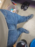 真维斯（Jeanswest）王一博代言牛仔裤男秋冬新款天丝舒适修身直筒高端潮牌休闲裤子男 蓝灰【加绒保暖】 33 码(2尺6) 【建议140-150斤】 实拍图