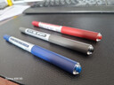 uni三菱 uni-ball EYE黑红蓝中性笔高颜值0.5mm签字笔商务直液式学生水笔水性笔套装 UB-150 3支 实拍图