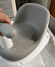 iuu婴儿洗澡座椅 神器宝宝坐椅架浴盆支架坐凳新生儿托架可坐躺托 北欧灰-赠洗浴大礼包 实拍图
