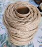 九千谷 麻绳原色细6mm 柱状长约50m绑扎绳线园艺用品包装DIY粗麻绳5129 实拍图
