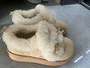 他她（TATA）小白兔雪地靴毛毛加绒鞋厚底棉鞋冬天女士保暖鞋CUB01DM5 米色（仿毛里） 37 实拍图