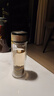 【⭐京东物流配送】高硼硅双层玻璃杯大容量泡茶杯水杯子茶水分离 【双层加厚】茶杯 350ml 1只 实拍图