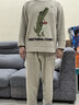 蕉内绒绒520H男士睡衣半边绒圆领家居服套装情侣款加绒加厚秋冬季保暖 实拍图
