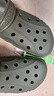 卡骆驰（CROCS）洞洞鞋贝雅男鞋女鞋轻便耐磨一脚蹬拖鞋休闲鞋|10126 军绿色-309 46 /47(300mm) 实拍图
