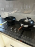 九鼎铸匠【旗舰店】炒锅老式生铁铸铁无涂层炒菜不易粘锅家用电磁炉燃气用 平底 推荐3-5人 玻璃盖带耳 32cm 九鼎铸匠 加赠：锅盖+锅铲+锅架 实拍图