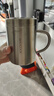 美厨（maxcook）304不锈钢水杯 双层泡茶杯带盖喝水杯办公室马克杯家用口杯400ml 实拍图