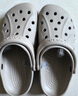 卡骆驰（CROCS）洞洞鞋贝雅男鞋女鞋轻便耐磨一脚蹬拖鞋休闲鞋|10126 卵石色-2V3 37 /38(230mm) 实拍图