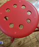 宜家（IKEA）MARIUS玛留斯可叠放塑料凳子加厚家用简易侘寂风餐椅圆凳 红色45cm 实拍图