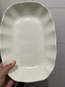 荷叶鱼盘家用蒸鱼陶瓷盘子菜盘2025年新款高级感轻奢洋气陶瓷鱼盘 纯白 26.5cm 10.5英寸荷叶鱼盘【1只装】 实拍图
