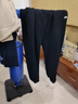 安踏男裤运动裤男秋冬季新款针织透气直筒裤子户外休闲跑步长裤卫裤男 （冬季加绒保暖直筒裤）基础黑 L /175 适合130-150斤 实拍图