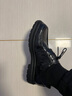卡帝乐鳄鱼（CARTELO）手抓纹皮鞋男低帮厚底商务软牛皮男鞋休闲男士婚鞋9695 黑色 40 实拍图