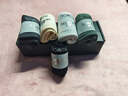 罗蒙（ROMON）袜子男士【100%纯棉10A抗菌】防臭袜秋冬季中筒商务5双男袜 实拍图