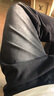 顶峰保罗（Dingfengbaoluo）美式牛仔裤男秋季高街直筒宽松潮牌男生阔腿长裤DFS05黑灰XL 实拍图