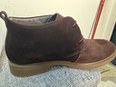 他她（TATA）男士靴耐磨舒适复古时尚沙漠靴加绒皮翻毛男靴休闲皮鞋VVX03DD2 啡色 42 实拍图