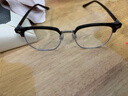 蔡司（ZEISS）镜片近视眼镜框男半框防蓝光辐射可配带散光度数眼睛女钛合金镜架 简约款 黑银 配colorein镜片1.56防蓝光 0-600 实拍图