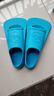 英发（YINGFA）游泳脚蹼 专业训练舒适自由泳浮潜提速助划软橡胶蛙鞋 彩蓝XS码 实拍图