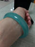 老坑翡翠手镯缅甸油青飘花玉手镯女贵妃镯冰种浅绿玉镯子女款 55号 实拍图