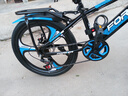 永久（FOREVER） 儿童自行车6-10岁自行车儿童单车儿童自行车小孩自行车儿童山地 顶配蓝|6速+一体轮+后货架+礼包 22寸【适用身高140-165cm】 实拍图