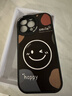 英恺达 适用苹果14ProMax手机壳iphone14ProMax保护套全包防摔男女款创意防摔保护壳贴皮彩绘笑脸【黑】 实拍图