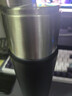 得力（deli）保温杯 316L不锈钢真空水杯 便携大容量子弹头咖啡杯 500ml黑色 实拍图