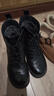 百丽抓皱马丁靴女2025冬新女羊皮革质感时装靴JD008DD5 黑色-绒里 37 实拍图