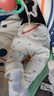 优衣库婴幼儿宝宝摇粒绒紧身裤打底裤可外穿裤子25秋冬新款478433 00 白色 70 实拍图