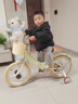 永久（FOREVER）永久儿童自行车永久自行车儿童 自行车3-6岁折叠自行车儿童单车 高配黄|一体轮+折叠+辅助轮+礼包 16寸|身高105-130cm 实拍图