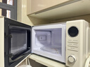 美的（Midea）微波炉复古奶油风微波炉小型家用20L易清洁解冻五档速热均匀加热全自动多功能一体迷你M2F转盘式 M2F复古奶油风微波炉 20L 实拍图