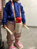 哈尔斯卡通保温杯316不锈钢男女士学生儿童大容量便携双饮苹果布丁630ML 实拍图