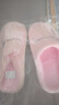 小熊小兔新款秋冬季情侣保暖学生男拖鞋女厚底防滑外穿居家棉拖鞋 小熊小兔棉拖-粉色 38-39 适合37-38 实拍图