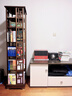 家逸（JIAYI）旋转书架实木落地书架书柜客厅置物架学生卧室立式收纳架储物架 新中式六层胡桃色【全实木】 实拍图