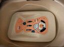 日康（rikang） 浴盆 婴儿洗澡盆婴儿浴盆 加大加厚带浴床适用0-6岁 米色 3626 实拍图