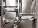 美厨（MAXCOOK）304不锈钢餐盘饭盒分格 快餐盘学生餐盒 六格大号加厚MCFT786 实拍图