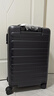90分行李箱20英寸莱茵河经典款商务可登机拉杆箱旅行箱密码箱箱子黑色 实拍图