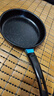 【亏本清仓】韩式麦饭石色不粘锅平底锅铁锅电磁炉不带盖 黑色小煎锅 16cm 实拍图