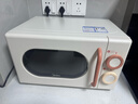 美的小滋味系列微波炉变频家用小型奶油风百搭复古转盘式一级能效低频轻音20L预制菜加热（M2H1） 实拍图