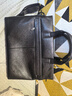 七匹狼公文包男士头层牛皮行政商务公文包14英寸电脑包手提包节日礼物 实拍图