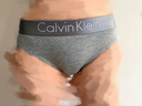Calvin Klein内衣女士简约循环提花腰边ck舒适棉质微弹半包臀防夹臀三角内裤女 P7A-椰青灰 1条 S 实拍图