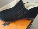 布舍元老北京布鞋棉鞋男羊毛保暖鞋老人防水爸爸鞋 441-0251 黑色42 实拍图