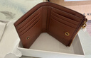 CHARLES&KEITH质感纯色包包女包多卡位短款钱包女士生日圣诞礼物CK6-10680907 Chocolate巧克力色 XXS 实拍图