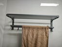 百悍毛巾架免打孔卫生间置物架浴室挂件厕所浴巾架套装卫浴洗手间收纳 实拍图