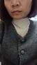 莫代尔半高领内搭打底衫女春秋冬德绒t恤长袖上衣肌底衣面膜t8002 卡其色【德绒加厚】 L 建议100-115斤 实拍图