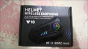 爱骑行-Y10摩托车头盔蓝牙耳机防水降噪外卖骑手半盔全盔对讲专用长续航 HIFI级-硬麦-适合3/4盔揭面盔 实拍图
