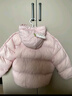 巴拉巴拉童装儿童羽绒服宝宝男女童2025冬装新款婴儿外套保暖上衣泡芙羽绒 粉色小苹果60356-白鸭绒 100 （充绒量81g 适合2-3岁） 实拍图